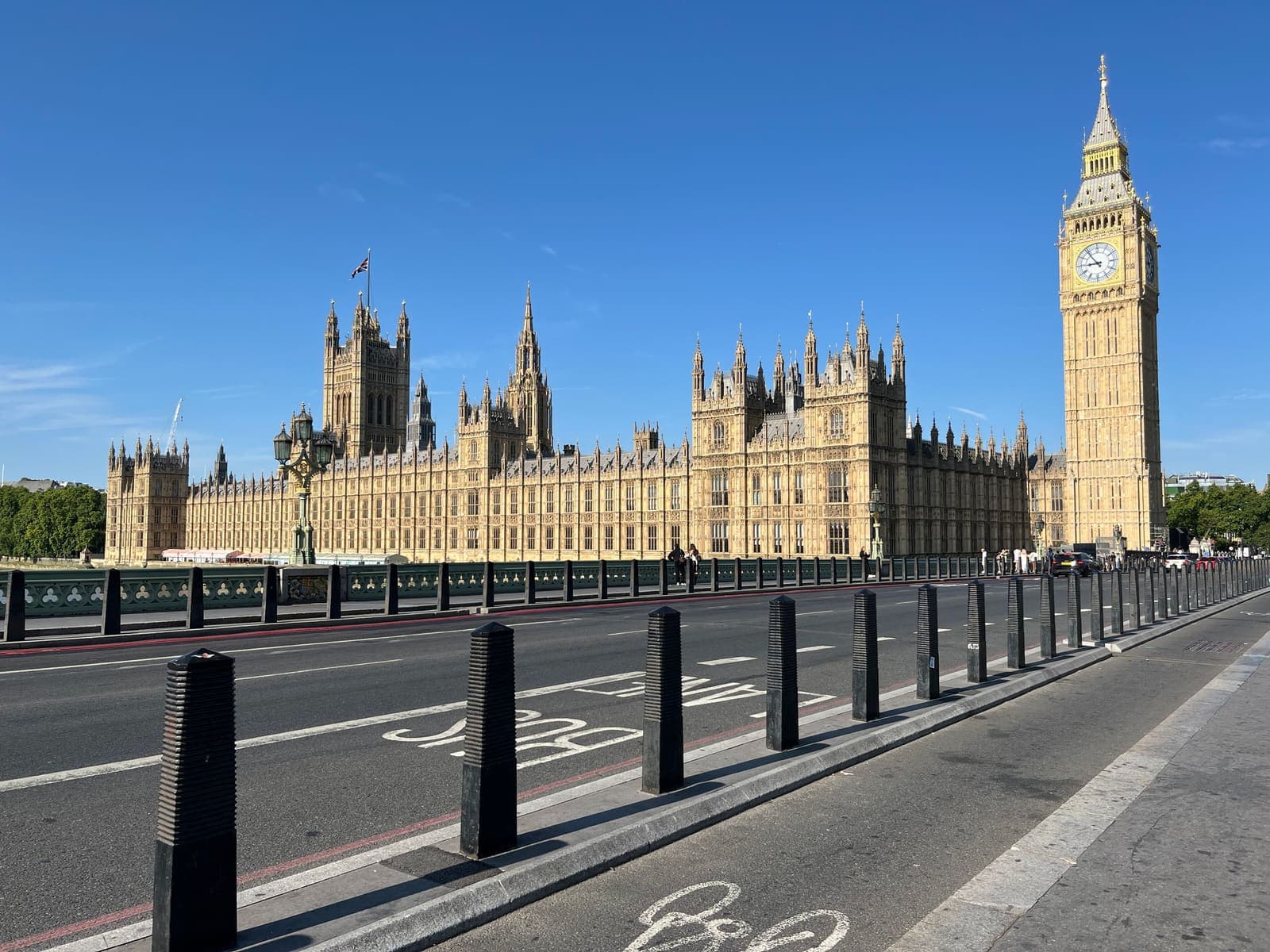 The Houses of Parliament and Elizabeth Tower (Big Ben) in London